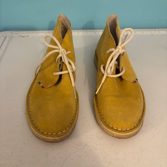 Tomax women’s yellow suede lace up booties in size ‎ 37 made in Italy - Picture 6 of 11